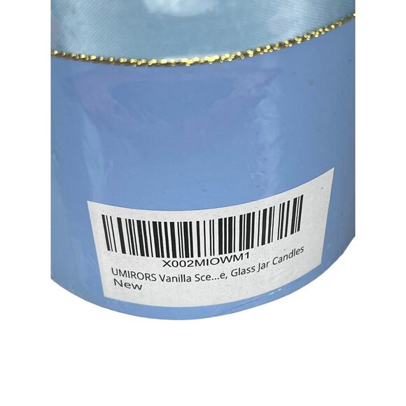 NEW UMIRORS 100% Natural Soy Wax Glass Jar Vanilla Scent 8oz. CANDLE 5.5x3 Boxed - Picture 3 of 4